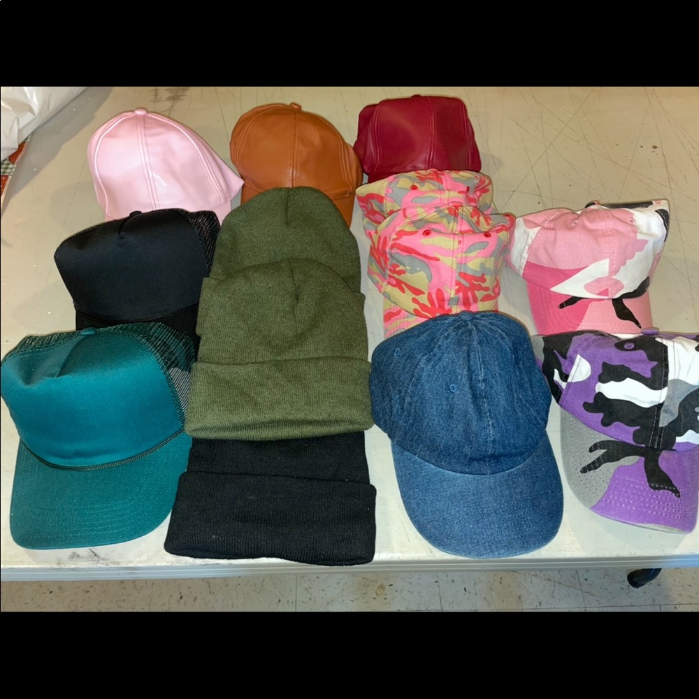 Lot Of Hats Baseball Trucker Beanie Camo Dad Caps